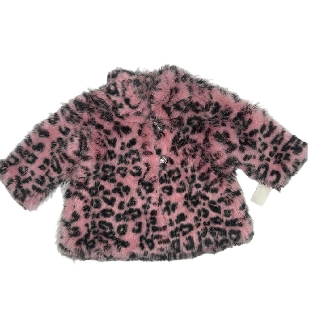 New Designer Haute Baby pink leopard for coat…cutest ever’